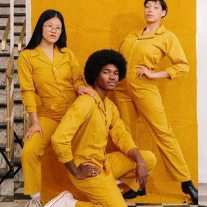 Big Bud Press Yellow Jumpsuit - Size L